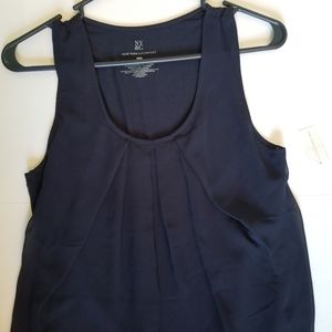 New York and Co Dressy pleated sleeveless top